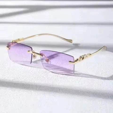 Chic Rimless Square Glasses